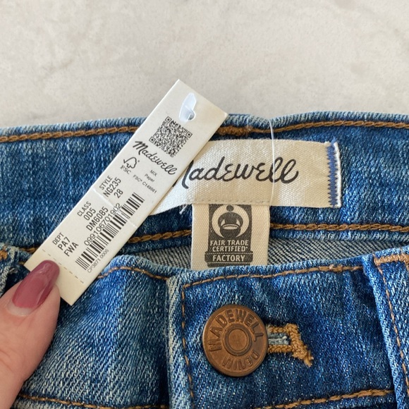 Madewell 10” High Rise Skinny Magic Pockets sz 28 NWT - Picture 5 of 10